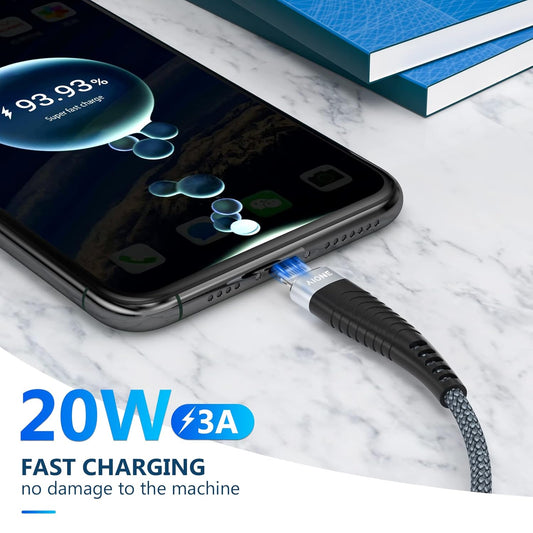 Aione USBC to Lightning Cable 20wiphone Charger