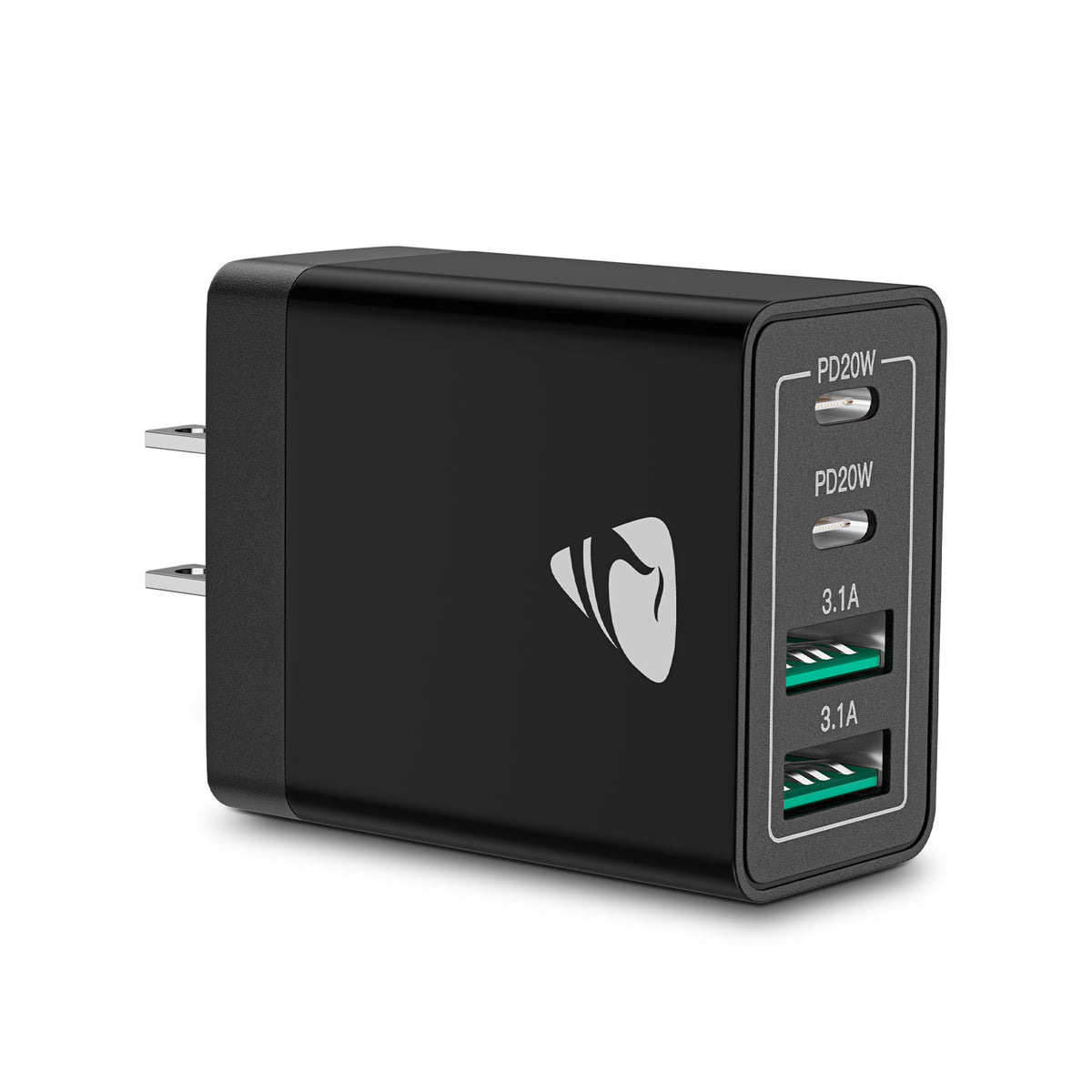 Aioneus 40W 4-Port Fast Charging Block PD+QC Wall Plug