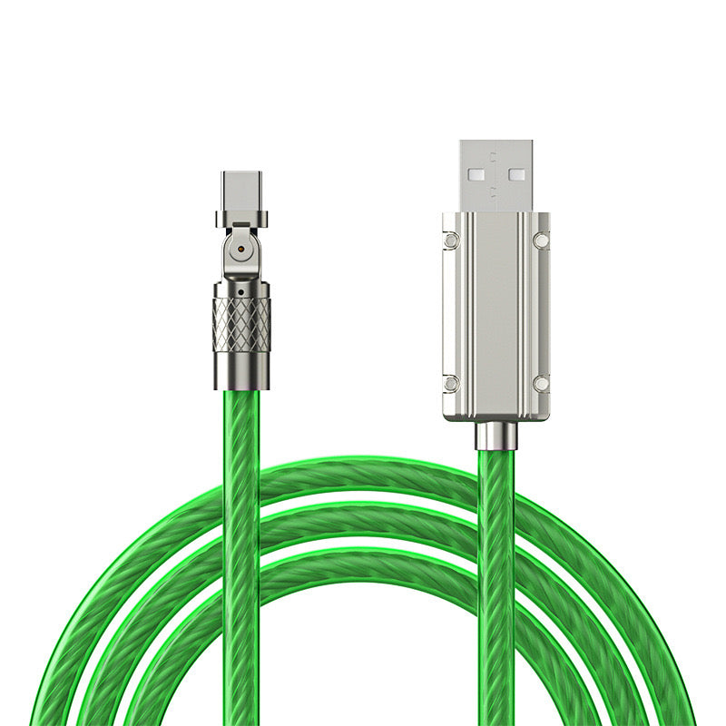 Led Flowing Light Up Charger Cable 3 In 1 Multi Charging Cable Micro - Foto 12